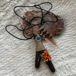 Eagle Tip Necklace-Kuripe Self Applicator | Chonta Wood | Peruvian Artisan Kuripe for Hape Hape Snuff | Shamanic Ceremonial Tool